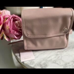 Lauren Conrad Blush Pink Jewelry / Toiletry Roll Case for Travel, NWT